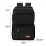 Sac à dos isotherme de travail 25L noir avec multiples compartiments zippés