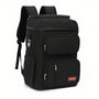 Sac à dos isotherme de travail 25L noir avec multiples poches zippées et bretelles