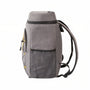 Sac à dos isotherme de trekking 20L gris avec bretelles noires et cordons jaunes