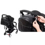 Sac à dos à langer en cuir pour bébé avec sac à couches en cuir pour poussette