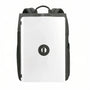 Sac à dos laptop 15 pouces Ryden JB blanc et noir design sleek avec sangles rembourrées