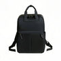 Sac à dos noir avec accents cuir et sangles ajustables - Lune Opaline