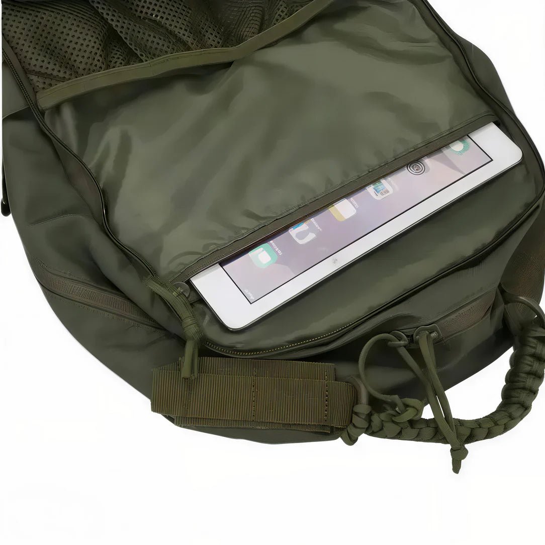 Sac à dos militaire 35l olive vert avec tablette dans la poche intérieure