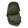 Sac à dos militaire 35l vert olive avec multiples compartiments et poignée en paracorde