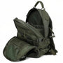 Sac à dos militaire 35l vert olive tactique avec multiples compartiments et poignée tressée