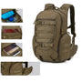 Sac à dos militaire assaut 28L 600D vert olive avec multiples compartiments et molle