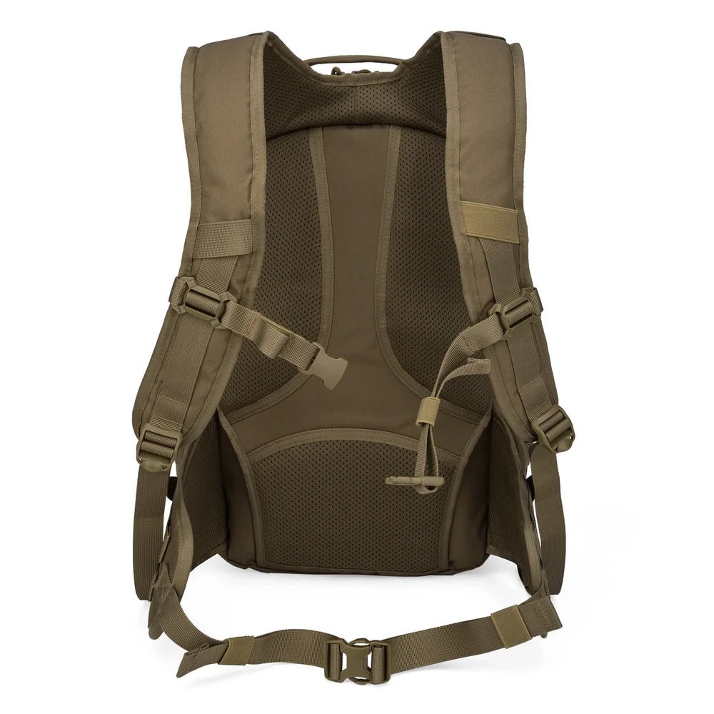 Sac à dos militaire assaut 28L 600D olive vert avec bretelles rembourrées et ceinture