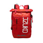 Sac à dos Ozuko rouge vibrant étanche avec panneaux réfléchissants gris