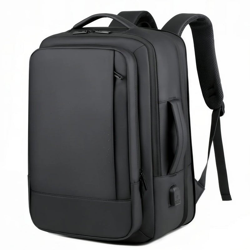 Sac à dos moderne pc 16 pouces Rigel noir étanche avec port USB et multiples compartiments