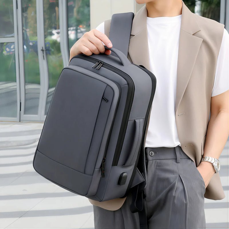 Sac à dos moderne PC 16 pouces Rigel avec compartiments zippés et poignée latérale