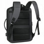 Sac à dos moderne PC 16 pouces Rigel noir avec dos en mesh ergonomique et bretelles ajustables