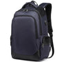 Sac à dos multi compartiments bleu foncé avec ports USB intégrés