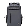 Sac à dos multifonction pour ordinateur gris foncé avec compartiments et poches latérales en mesh