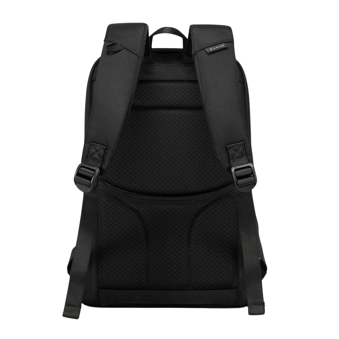 Sac à dos ordinateur 17 pouces Orion noir avec bretelles rembourrées et panneau dorsal