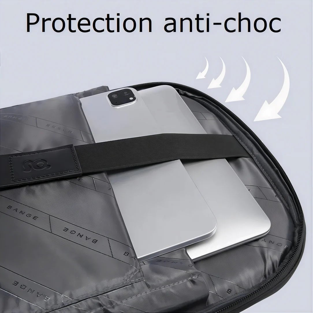 Sac à dos ordinateur pour femme ergonomique avec protection anti-choc pour tablette et laptop