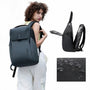 Sac à dos ordinateur pour femme ergonomique en gris foncé imperméable anti-vol avec plusieurs compartiments