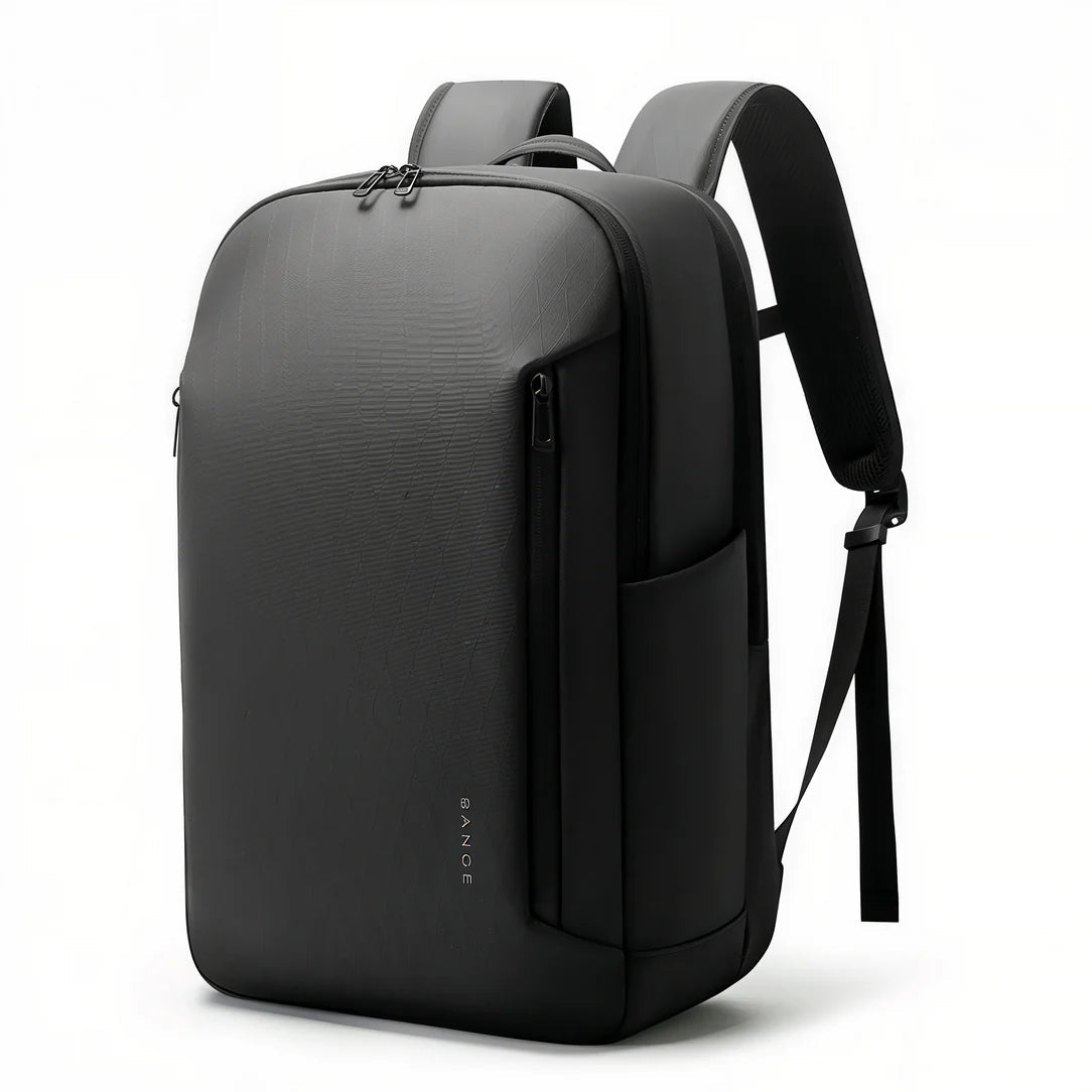 Sac à dos PC 16 pouces Deneb XI noir minimaliste avec multiples compartiments zippés