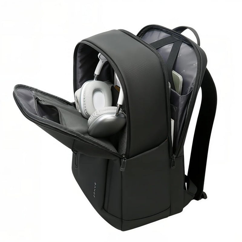Sac à dos PC 16 pouces Deneb XI avec compartiments, contenant des écouteurs et une tablette