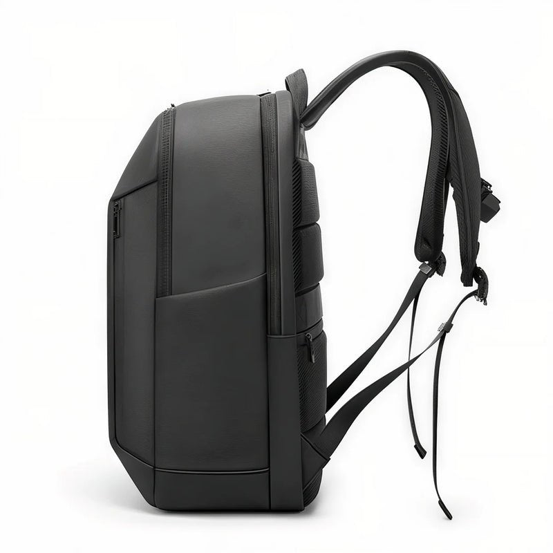 Sac à dos pc 16 pouces Deneb XI noir avec bretelles rembourrées et plusieurs poches zippées