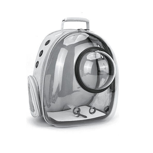 Sac a dos pour chat avec hublot transparent, fenêtre à bulles et trous de ventilation