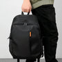 Sac à dos pour le collège Pack n GO noir avec étiquette orange