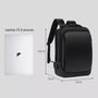 Sac à dos pour ordinateur portable homme noir avec dimensions et compatibilité pour laptop