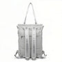 Sac à dos léger pour PC 15,6 pouces avec sac convertible gris clair et bandoulière ajustable