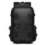 Sac à dos pratique noir tactique ou outdoor avec multiples sangles et boucles