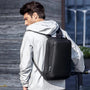 Sac à dos pro 15,6pouces noir minimaliste avec poche zippée pour déplacements
