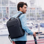 Sac à dos professionnel de travail PC 15.6 pouces WorkFlow avec plusieurs compartiments zippés