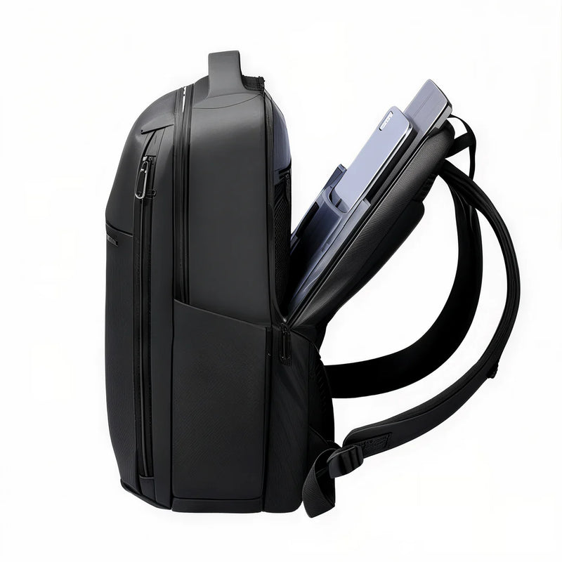 Sac à dos professionnel WorkFlow noir avec compartiments zippés et poche rembourrée pour PC 15.6 pouces