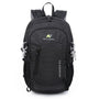 Sac à dos randonnée 20l noir avec multiples compartiments et clips extérieurs