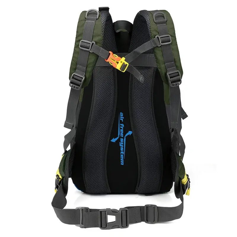 Sac à dos randonnée 30L vert foncé avec bretelles ajustables et panneau dorsal respirant