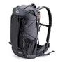 Sac à dos randonnée 60L à carreaux noir et blanc avec poches latérales et bretelles ajustables