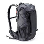 Sac à dos randonnée 60L noir et blanc avec grille, multiples poches et sangles