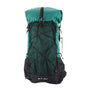 Sac à dos randonnée femme ultra léger vert et noir avec poche extérieure en mesh