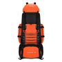 Sac à dos randonnée homme 90l orange et noir pour trekking et aventure en plein air