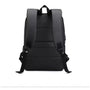 Sac à dos rectangulaire homme noir avec bretelles rembourrées et panneau dorsal