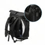 Sac à dos roll top de voyage RZTX avec compartiment latéral et multiples sangles