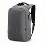 Sac à dos sécurisé LockPack gris élégant avec serrure intégrée anti-vol