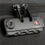 Cadenas TSA noir pour bagages Sac à dos sécurisé LockPack