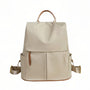 Sac à dos Sienna beige avec fermetures rose gold