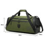 Sac à dos sport 40l vert et noir avec poches zippées et bandoulière