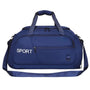 Sac à dos sport femme en bleu marine avec bandoulière et poignées supérieures