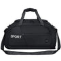 Sac à dos sport femme noir avec poignées supérieures et bandoulière ajustable