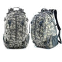 Sac à dos style militaire avec camouflage numérique, idéal pour l’aventure et la randonnée