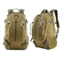 Sac à dos style militaire tan tactique vus sous différents angles