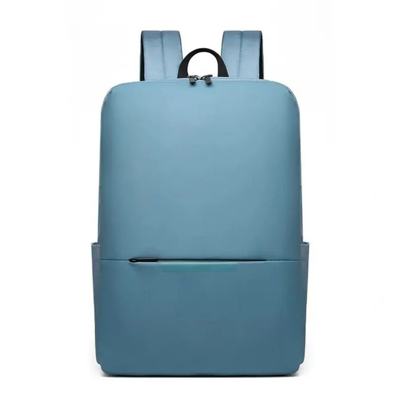 Sac à dos tablette bleu ciel élégant avec poignée supérieure et deux poches zippées