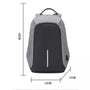 Sac à dos ultra-minimaliste pour PC 15 pouces gris et noir avec dimensions antivol