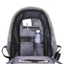 Sac à dos ultra-minimaliste pour PC 15 pouces avec compartiments internes gris ouvert